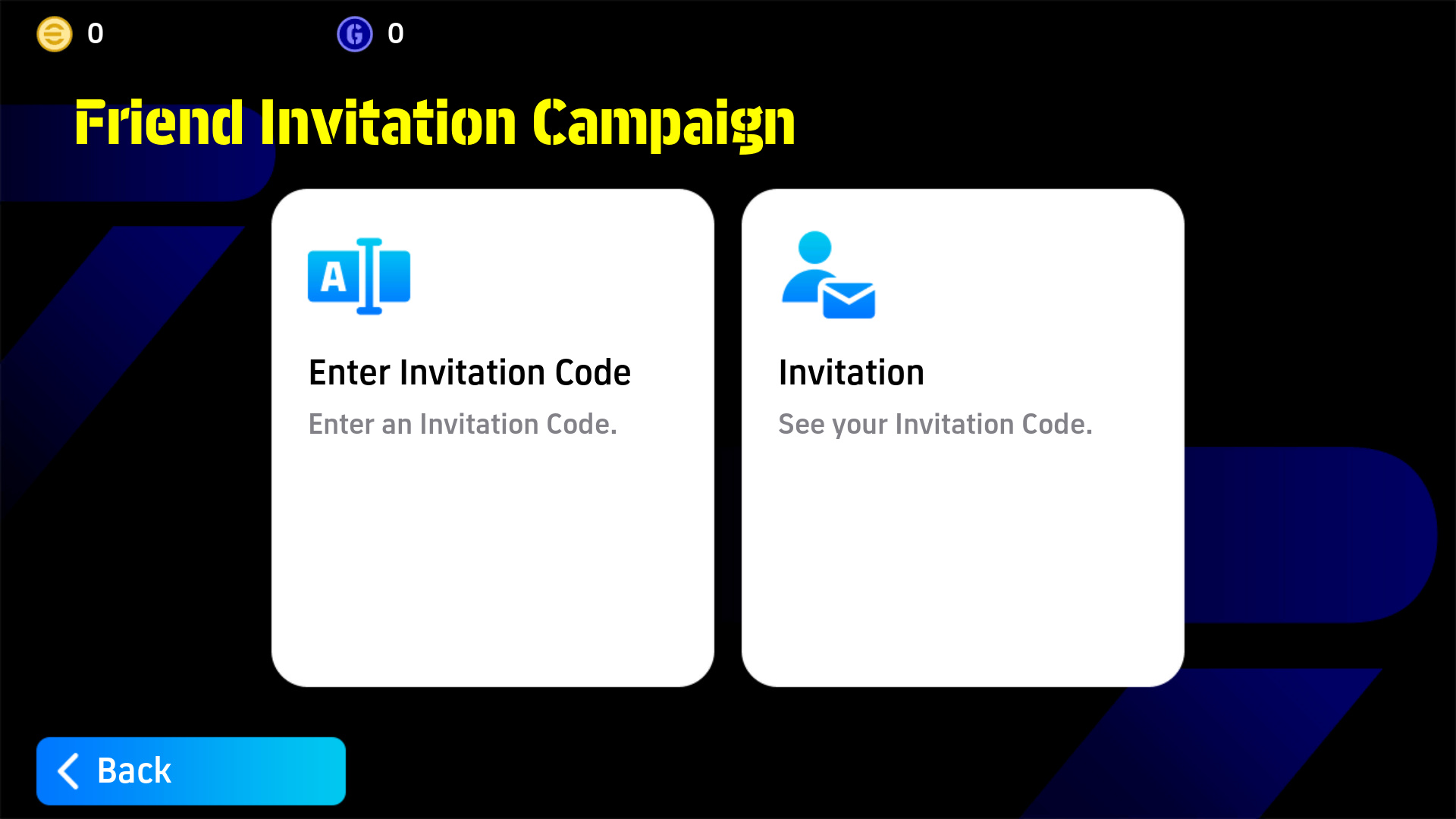 eFootball Extras menu with the new Invitation tile highlighted, showing the campaign countdown of 47 days remaining
