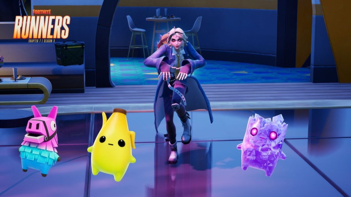 Fortnite v41.30 update key art showing new Sprites and the Spider-Man collaboration