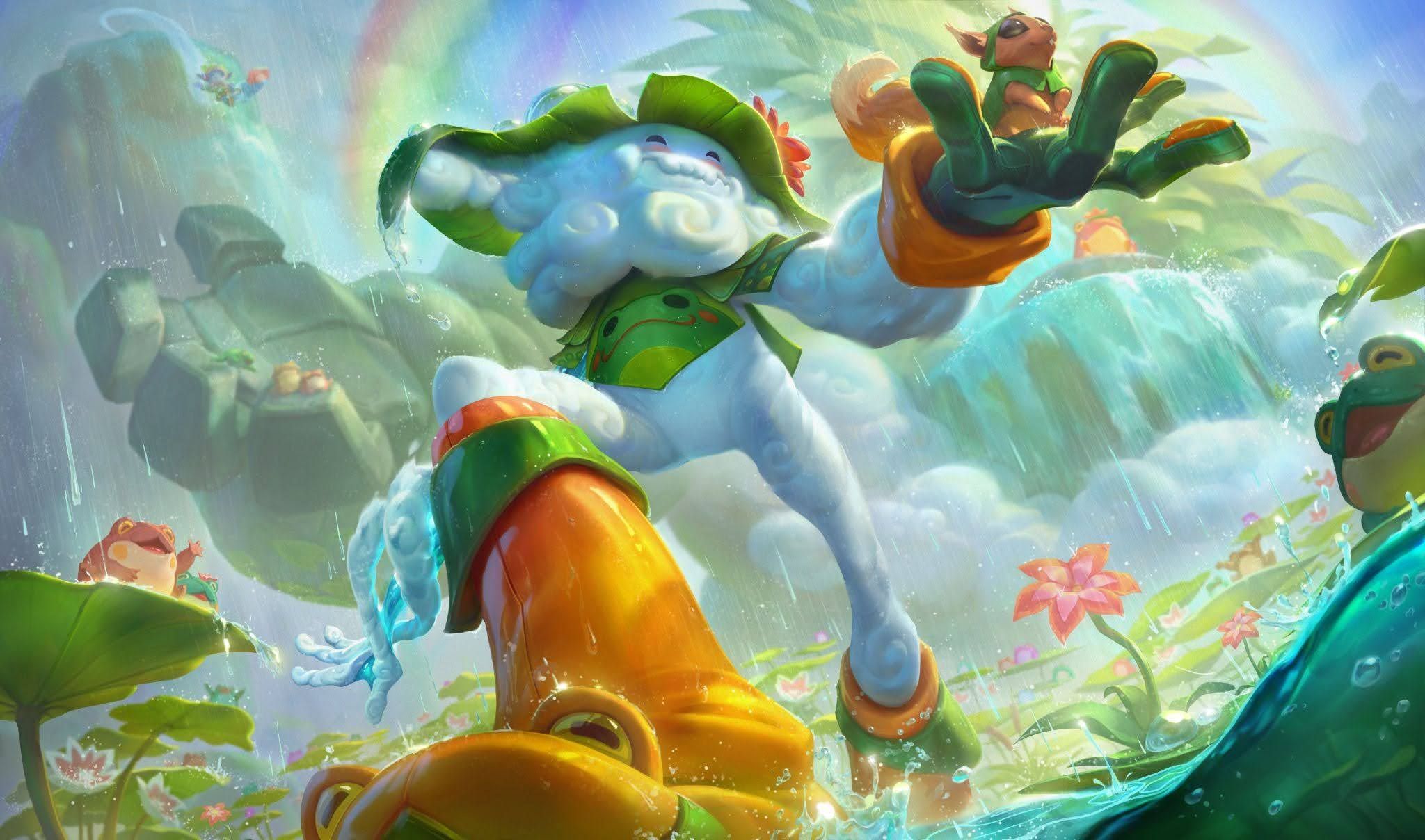 League of Legends Classic mode gameplay screenshot showing old-school Summoner's Rift
